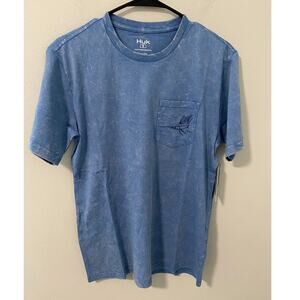New Huk Men's Short Sleeve Mineral Wash T-Shirt Size Small